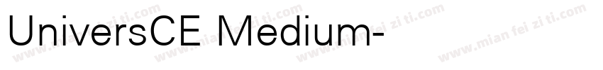UniversCE Medium字体转换